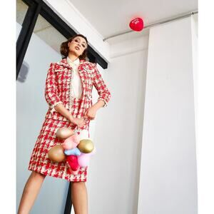 1960s Celine Soria Couture Tweed Skirt Suit